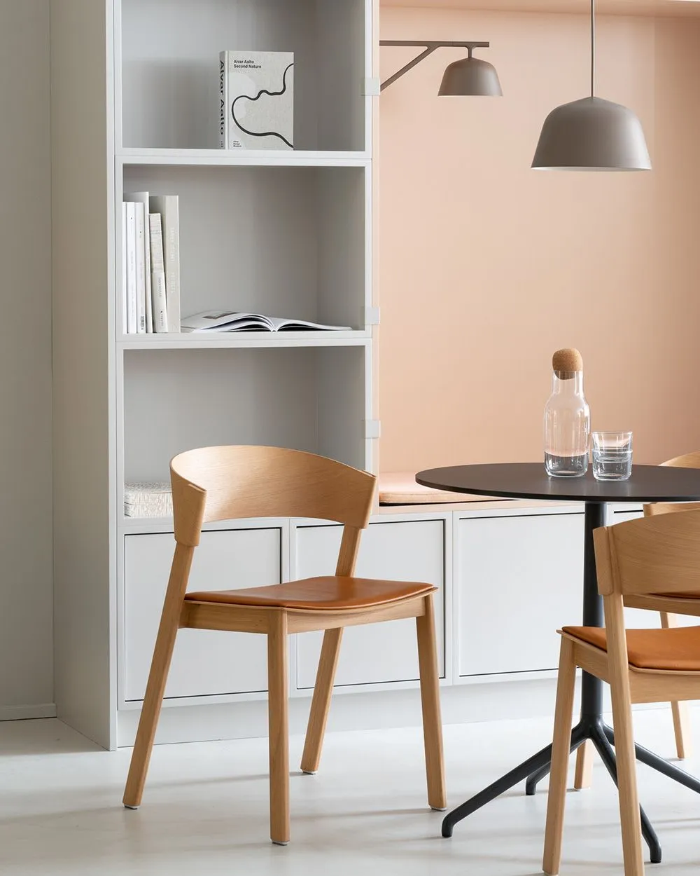 Cover Side Chair, Cognac/Oak
