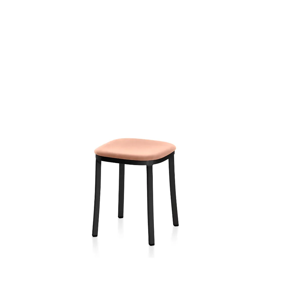 Emeco 1 Inch Small Stool - Upholstered Seat